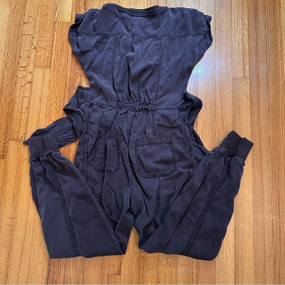 Anthropologie Huxley Utility Jogger Jumpsuit Washed Black Size 0 (#5) - Picture 8 of 13